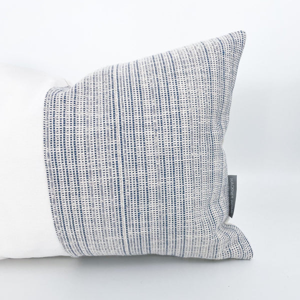 Blue and White Pillow Cover, Blue pillows, Summer Pillows, White and Blue Pillows, Handmade Pillows, Hackner Home, Designer Pillows, Throw Pillows, Blue Throw Pillows