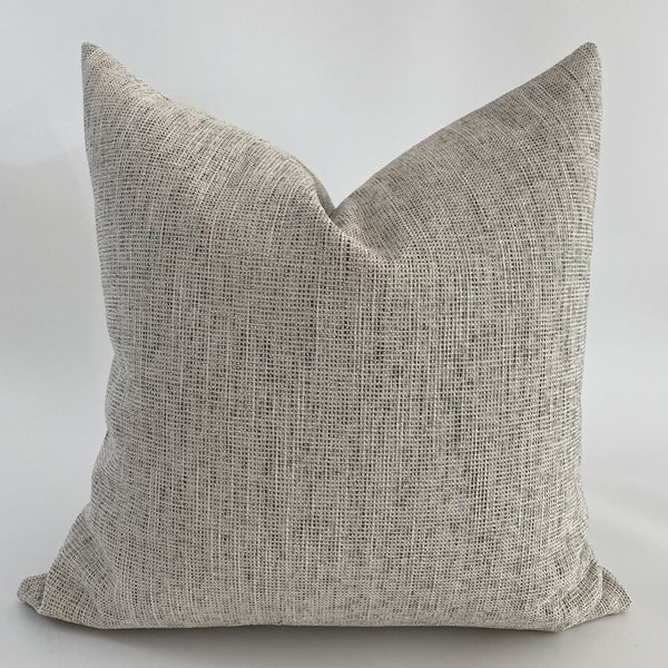 Solid Gray Pillow, Textured Gray Pillow, Designer Pillows, Hackner Home, Neutral pillow covers, How to layer pillows, How to style pillow patterns