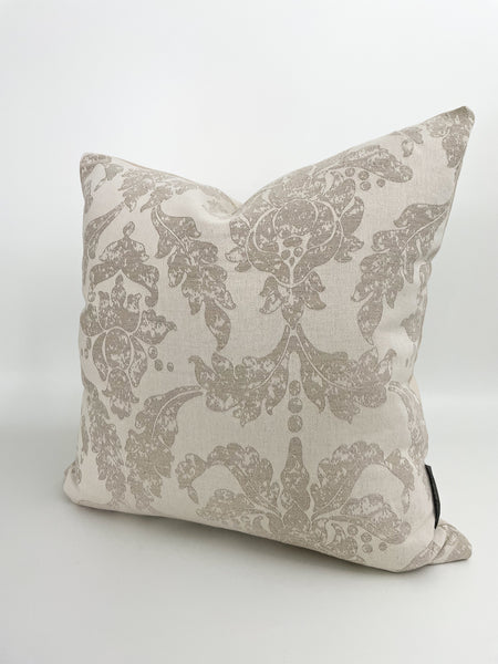 Lacy Damask Pillow Cover