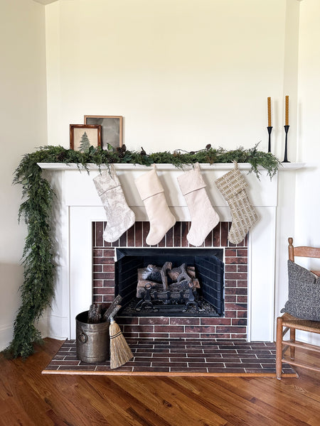 Creamy Woven Holiday Stocking NSL.XXll