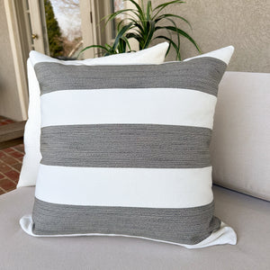 Cabana Gray | Outdoor Pillow Cover (ON THE SHELF)