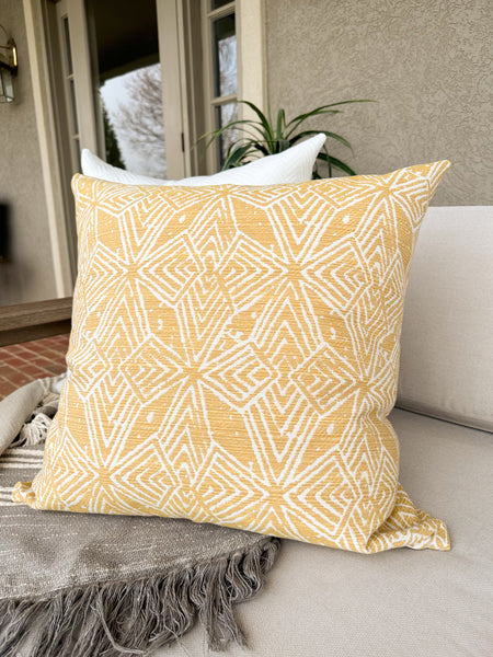 Twila Yellow | Outdoor Pillow Cover