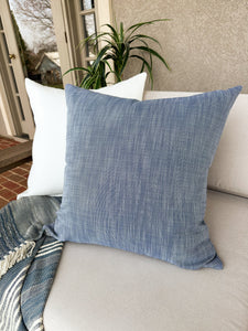 Water Blue Outdoor Pillow Cover (ON THE SHELF)
