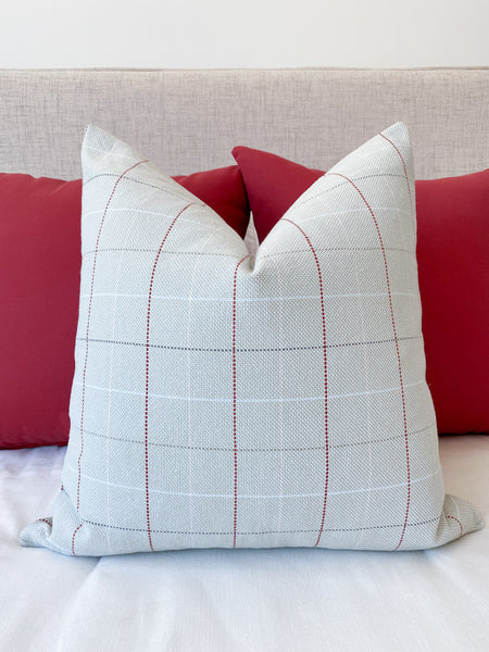Light Blue Plaid Pillow, Pale Blue Pillow, Blue Pillow Cover, Decorative Pillow Cover, Hackner Home, Boys Room Pillow, Blue Christmas Pillow, Light Blue Pillow Cover, Plaid Pillow Cover for Boys Room