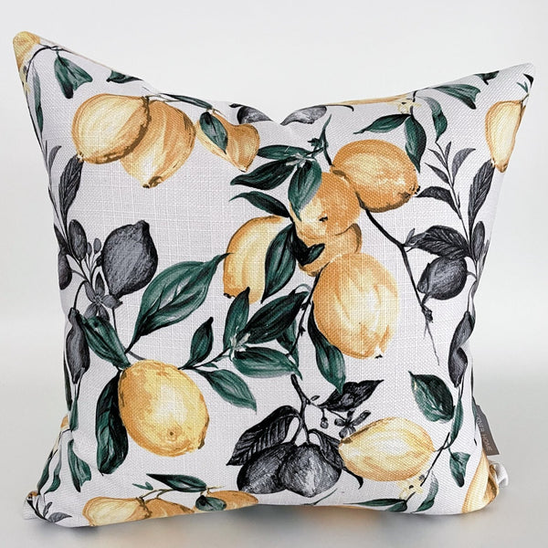 Lemons Indoor/Outdoor Pillow Cover