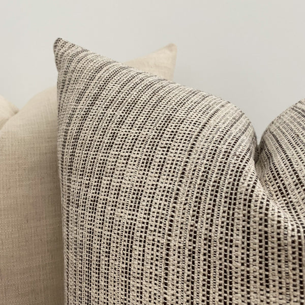 Tex and Sandy Pillow Cover Set, How to style pillow patterns, Brown Pillows, Decorative Pillow sets, Decorative Pillow Covers, Hackner Home, Hackner Home Pillows, Designer Pillows, Couch Pillows, Bed Pillows, Textured Pillows, Earth Tone pillows, Pillow Sets, Creamy pillows, Neutral Pillows, Modern Farmhouse Pillows, Boho Farmhouse Pillows, Designer Pillows, Pillow Shop