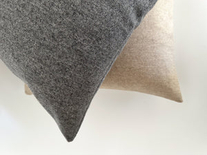 Lambswool Gray Pillow Cover