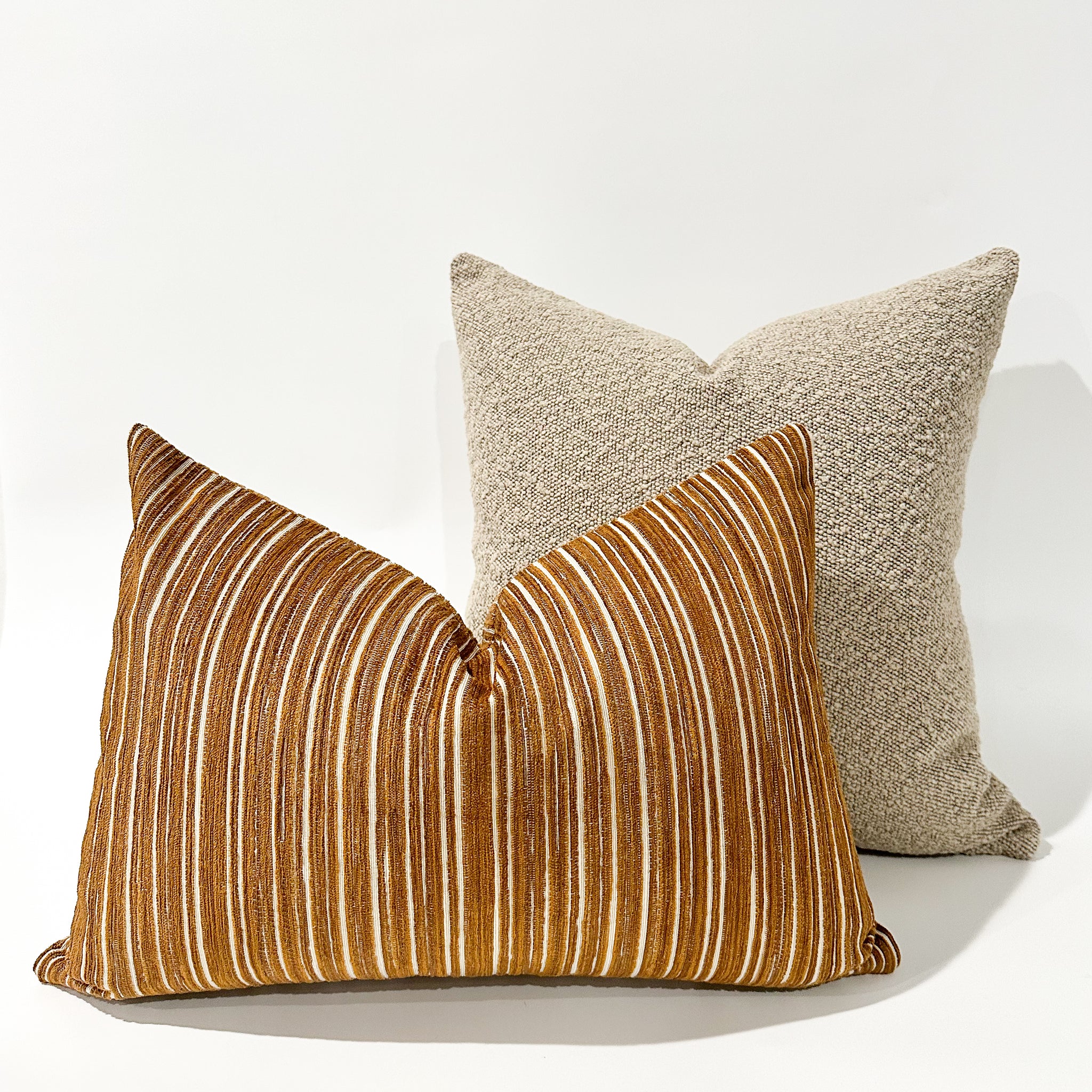 Gold Stripes Pillow Cover