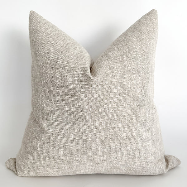 Distressed Natural Woven Pillow Cover (ON THE SHELF)