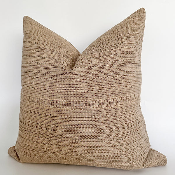 Boho Toffee Pillow Cover (ON THE SHELF)