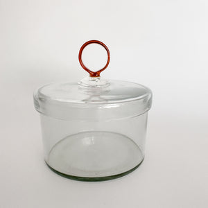 Glass Canister | Amber Handle
