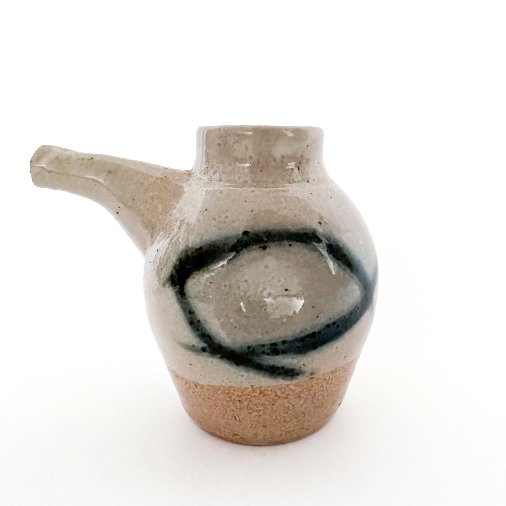 Mini Folk Art Clay Teapot