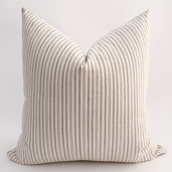 Throw Pillows, Handmade Pillows, Designer pillows, Linen Striped Pillow, Hackner Home, Hackner Home Pillows, Striped Pillows, Decorative Pillows, Spring Pillows