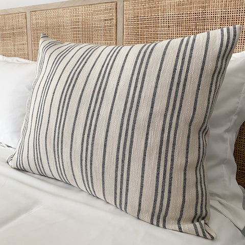 Linen Bed Pillow Sham, Decorative Pillow Sham, Handmade Pillows, Hackner Home, Designer Pillows, Striped Sham of bed, Throw Pillows, Stripe Bed Sham, High End Pillow Shams
