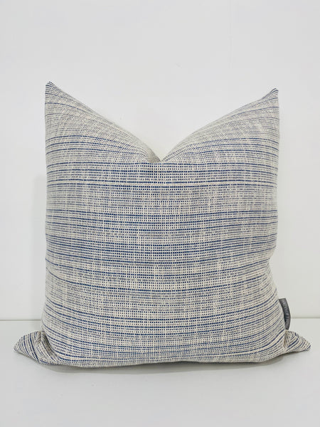 Textured Linen | Blue Pillow Cover