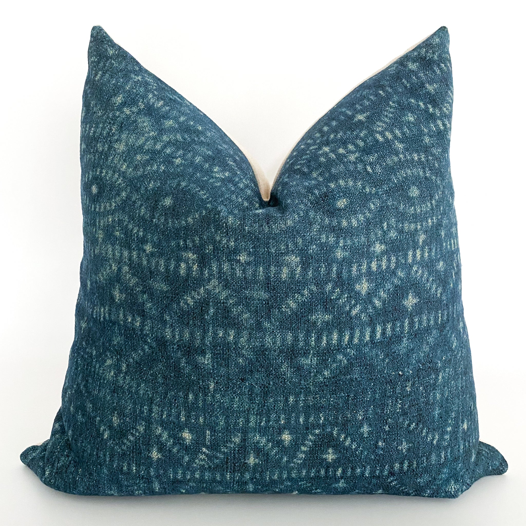 Blue textured pillows best sale