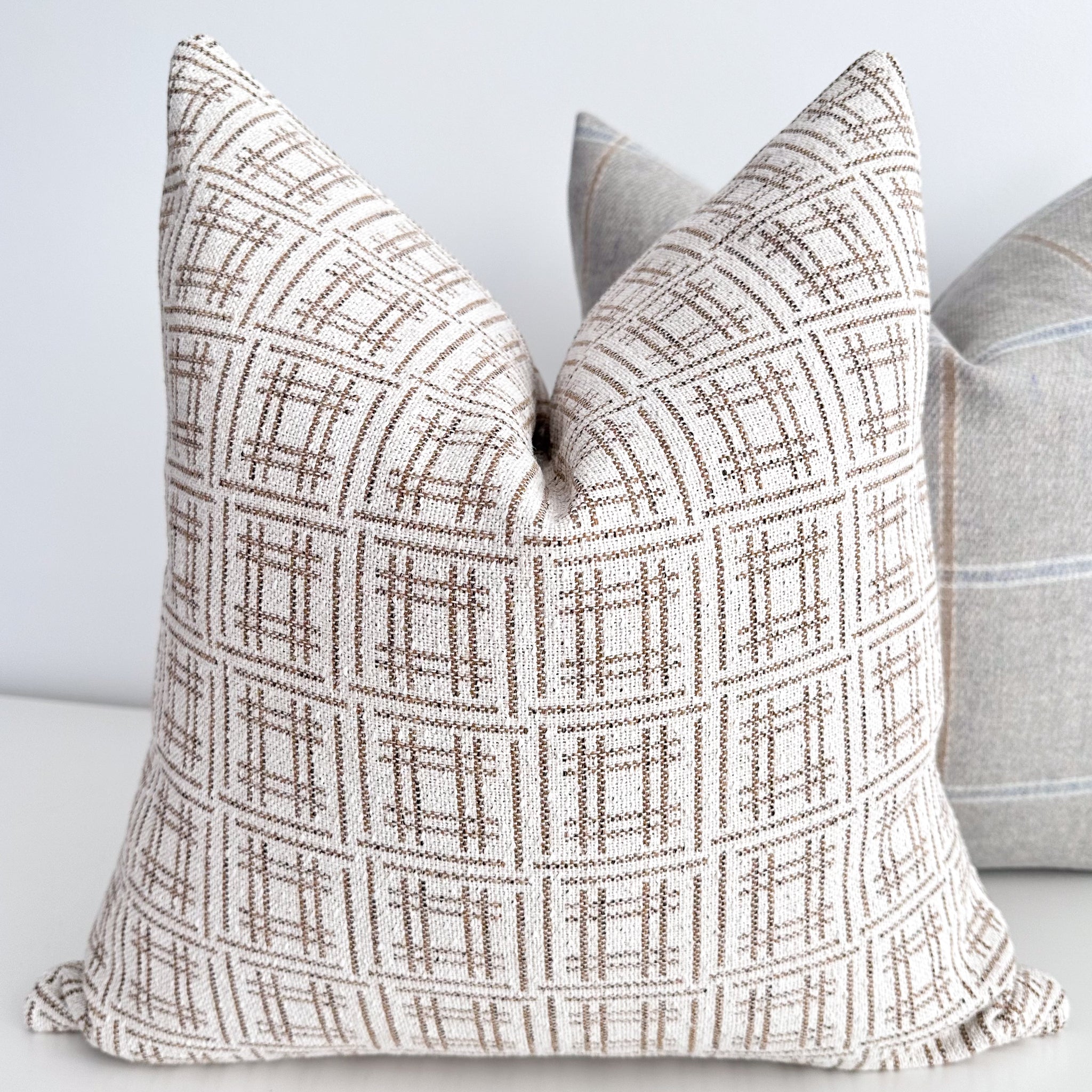 Crisscross White Pillow Cover