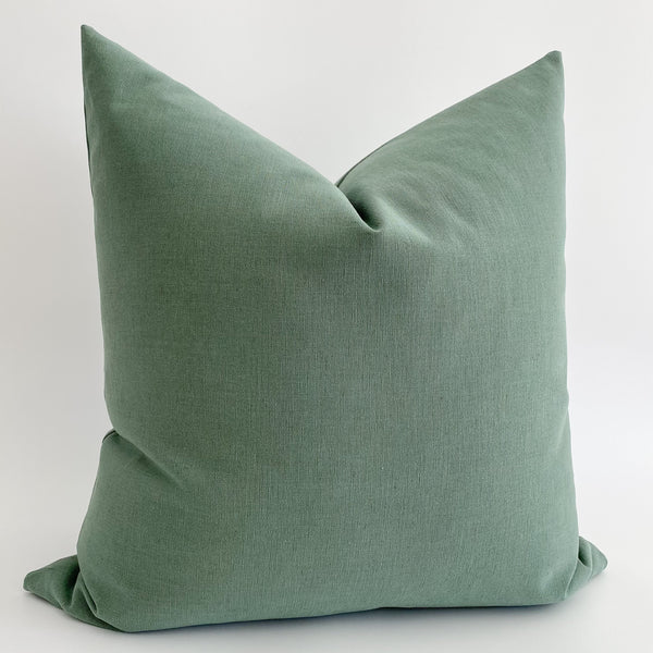 Green Pillows, Christmas Pillows, Pillow Covers for Christmas decorating, Solid Green Pillow, Throw Pillow, Hackner Home, Designer Pillows, Decorative Pillows, Holiday Pillows
