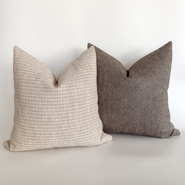 Umber Brown Pillow Cover