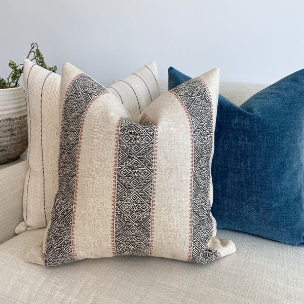 Rustic Pillow Cover, Rustic Pillows, Hackner Home, Decorative Pillows, Designer Pillows, Southwestern Style Pillow, Western Style Pillow, Boho Pillow, Linen pillows, Neutral Pillows, Handmade Pillows, Made in USA Pillows