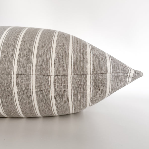 Caladan Stripes Gray Pillow Cover (ON THE SHELF)
