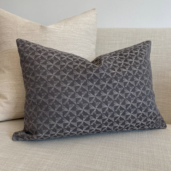 Geometric | Gray Pillow Cover