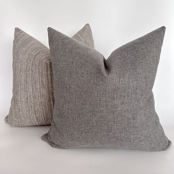 Gray Swallow Pillow Cover
