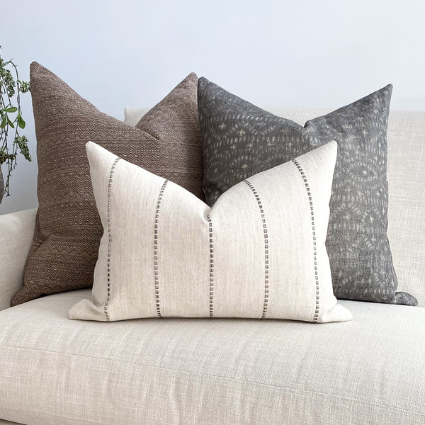 Boho Pillow Sets, Pillow Groupings, Pillow Set, Sofa Pillow Sets, Decorative Pillow Groupings, Hackner Home, Designer Pillows, Handmade Pillow Covers, California Casual Pillows