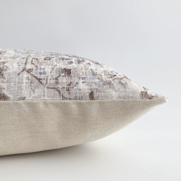 Floral Gray Pillow Cover, Velvet pillow cover, Hackner Home, Designer Pillows, High End Pillows, Throw Pillows, Decorative Pillow Covers, Pillow Shop  Edit alt text