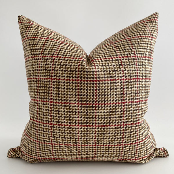 Warm Winter Plaid Pillow Cover