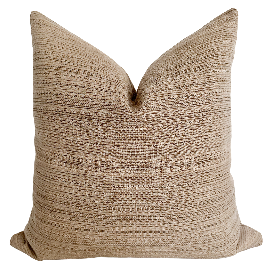 Boho Toffee Pillow Cover (ON THE SHELF)