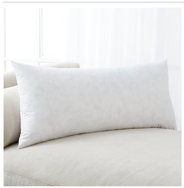 Pillow Inserts, Custom Size Pillow Inserts, Decorative Pillow Inserts, Down Feather Pillow Inserts, Long Lumbar Pillow Inserts, Hackner Home, Decorative Pillows, Pillow Shop