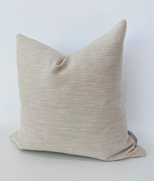 Textured Linen | Beige Pillow Cover