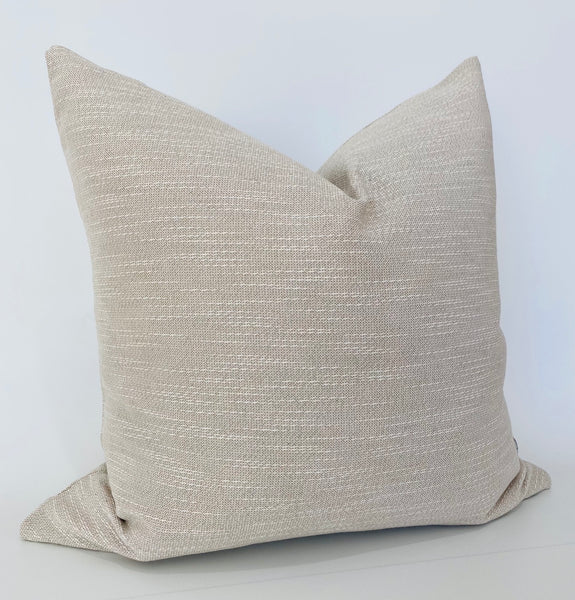 Textured Linen Pillow Cover, Linen Pillows, High End Pillows, Designer Pillows, Neutral Pillows, Minimal Style Pillow Cover, Decorative Pillow Cover, Hackner Home, Hackner Home Pillows, Light Tan Pillow, textured pillows