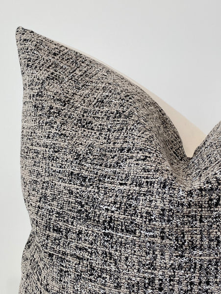 Textured Gray Pillow Cover (ON THE SHELF)