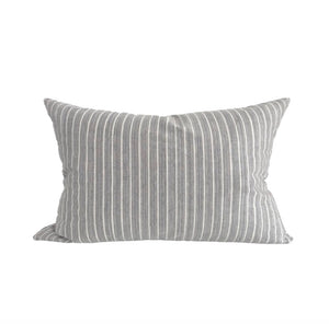 Gray Stripe Vertical Pillow Cover