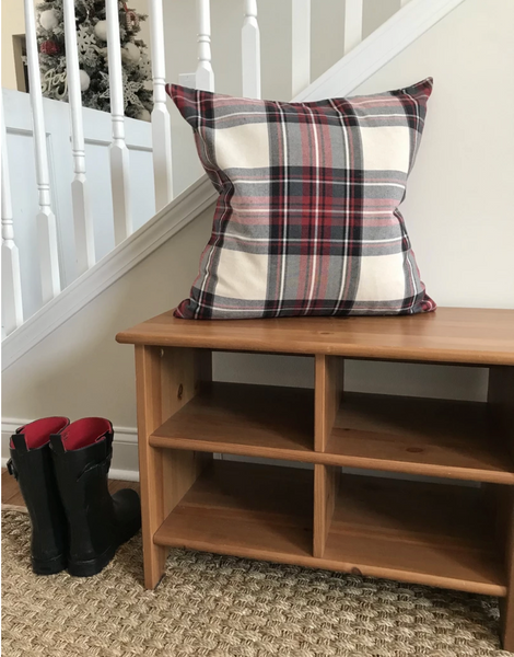Christmas Throw Pillow, Red Plaid Pillows, Red Throw Pillows, Hackner Home, Decorative Pillows, Christmas Pillows, Red Plaid Pillows, Holiday Pillows, Christmas Decor