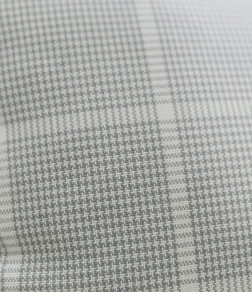 Gray Windowpane Pillow Cover
