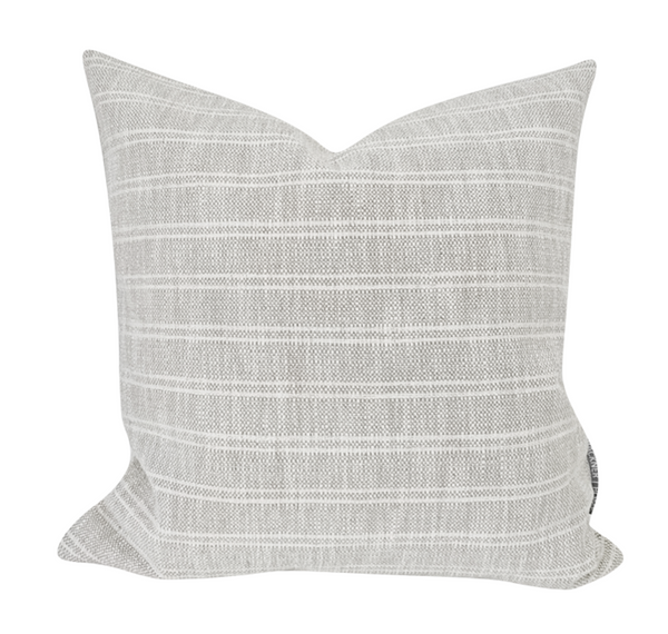 Light Gray Pillows, Grey Pillows, Textured Pillow Cover, Warm Neutral Pillow Cover, Striped Pillow Cover, Hackner Home Pillows, Designer Pillows, Decorative Pillows, Woven pillows, Gray Pillows