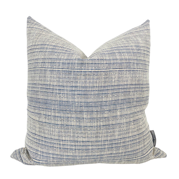 Blue Decorative Pillow, Blue Boho Pillows, Decorative Pillow Covers, Hackner Home, Hackner Home Pillows, Designer Pillows, Blue pillows, Textured Pillows, Pillow Shop, Curated Pillows, Designer Pillow Covers, Blue Cushion Covers