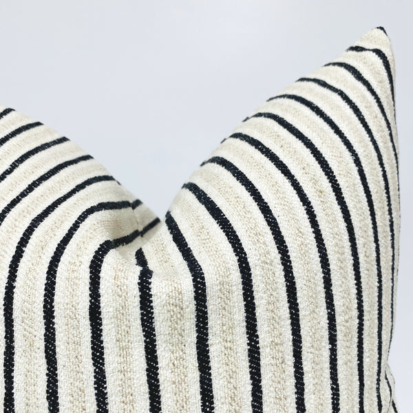 Striped Grain Sack Pillow Cover