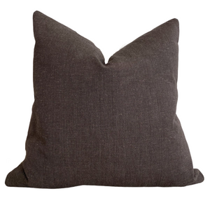 Solid Canvas | Dark Chocolate Pillow Cover