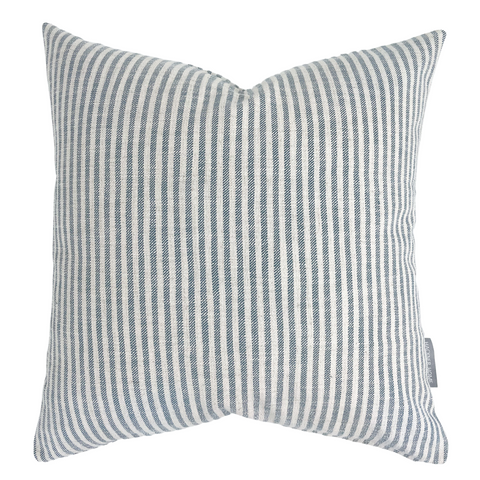 Woven Stripes | Blue Pillow Cover